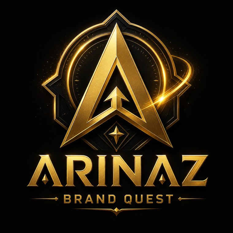 ARINAZ Brand Quest gold emblem and title